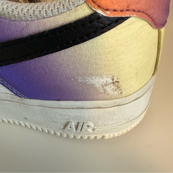 Women's Nike Air Force 1 Low Bright Multi-Color Gradient Shoes Sneakers Size 7.5 - Picture 6 of 16